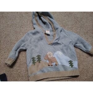 Vintage Gymboree Big Horn Sheep Boys Sweater 3-6m  VHTF 2006